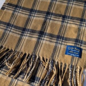 Charter Club Soft Tan Plaid Scarf
